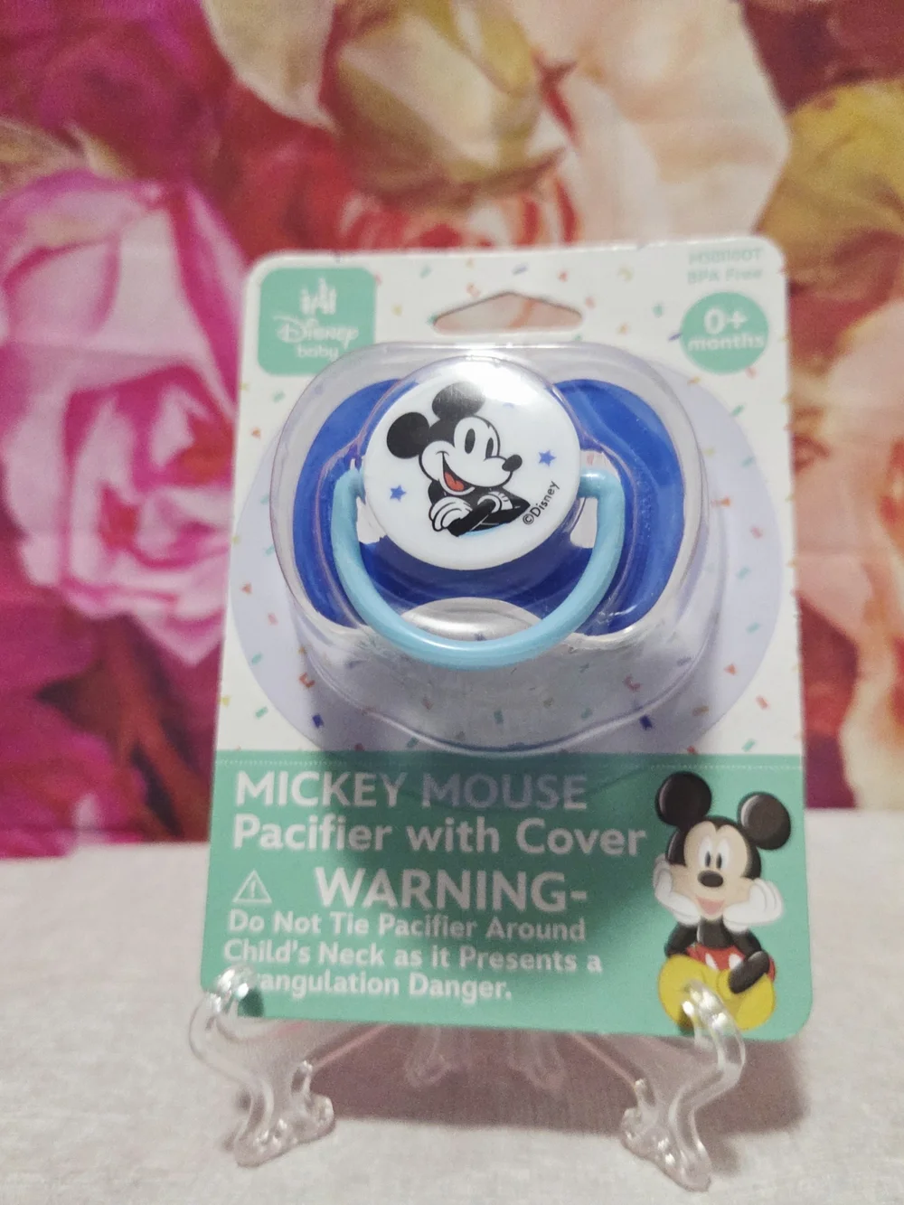 Disney Mickey Mouse Blue Pacifier with Cover